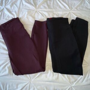 SPANX Ponte Ankle Length Shapewear Leggings 2026Q BUNDLE OF TWO  SIZE S PETITE